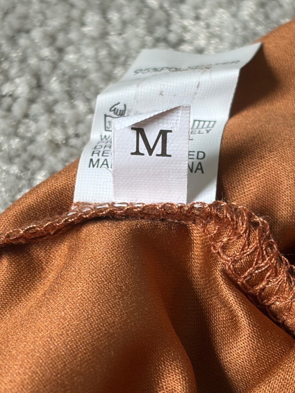 ๐ฅ๐๐ฅ Rust Orange Faux Suede Cropped Moto Jacket - Size M - Picture 6 of 7